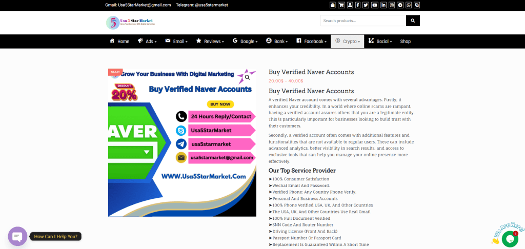 Buy Verified Naver Accounts